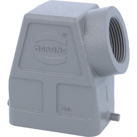 HARTING Han 6B Capot haut, 1xPG21 sortie de câble latérale, pour 1 étrier (sur la partie inférieure) Presse-étoupe PG21 Plage de serrage 11,0 mm - 18,0 mm - 1 Stück (1/3)