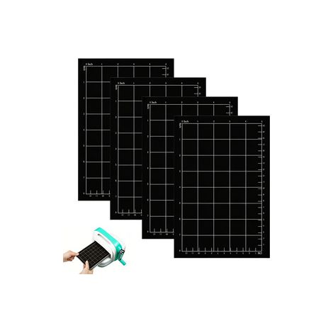 10 lots de 2 tapis magnétiques 9×6 pouces – Grille de coupe avec règles métriques/impériales – Pour machine de découpe (1/5)