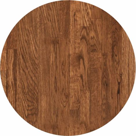 Encimera Marrón Claro Ø 40 x 2,5 cm Madera de Roble Sólido vidaXL
