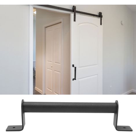 Poignée de porte d'écurie en acier carbone, poignée coulissante pour garage, abri, armoire et porte d'intérieur.