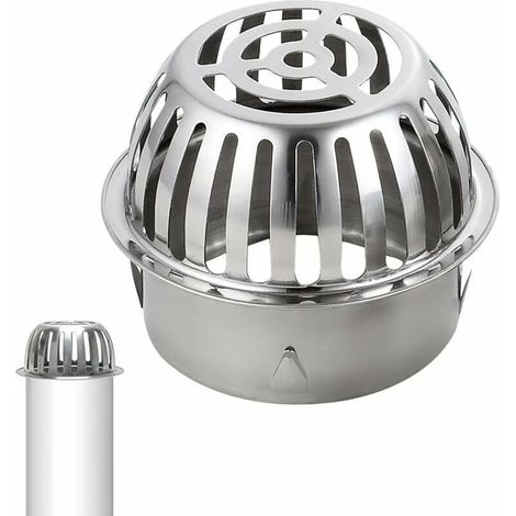 (Diameter: 83mm)304 Stainless Steel Gutter Leaf Guard - Gutter Guard - Leaf Catcher Filter for Roof Pipes, Leaves, Moss (1/5)