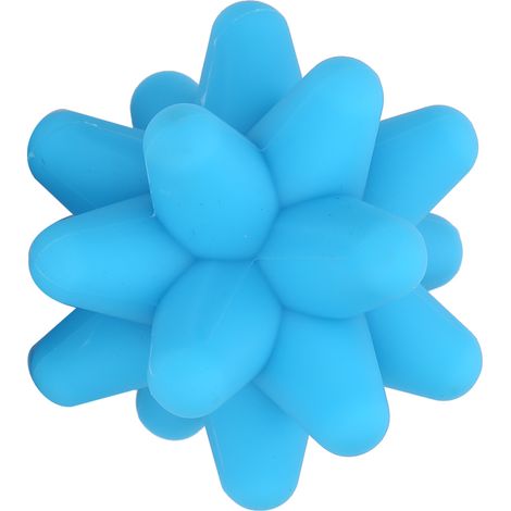 Balle de massage d'acupression bicolore, relaxation musculaire, massage des tissus profonds, balle de fitness en silicone, bleue. (1/5)