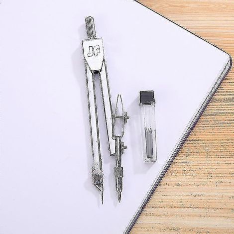 Compas de dessin en acier inoxydable, outils pour l'école et les fournitures scolaires. (1/5)