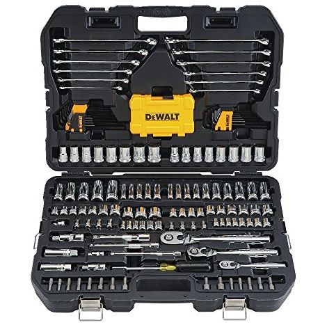 DEWALT DWMT73803 - Kit attrezzi meccanici e bussole, 168 pezzi (1/3)