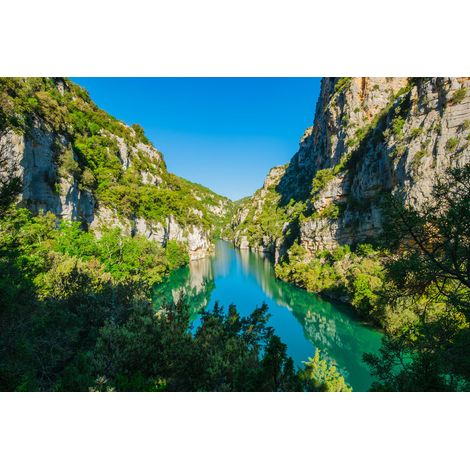 Tableau sur toile hauteur gorges du Verdon 30x45 cm - Impression sur Toile Murale Décorative - Image imprimée en HD sur Toile - Toile sur Châssis en Bois FSC - Fabriqué en France (1/4)