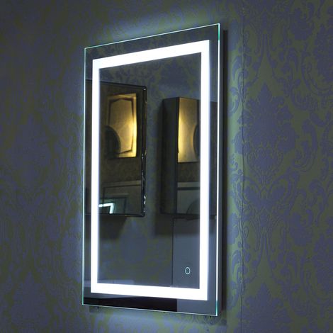 Haloyo® 60x80 cmSpecchio da Bagno con LED Illuminazione,interruttore touch,luce bianca fredda (1/5)