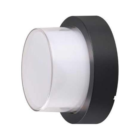 Applique Murale Noire Ronde LED IP65 - SILUMEN
