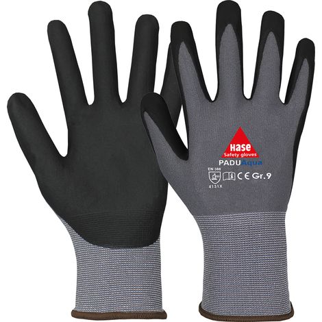 Hase Montagehandschuhe Padu Aqua Größe 10, Nylon 10 Stk (1/2)
