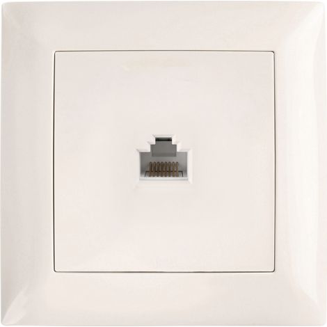 Toolight Prise Rj45 Avec Cadre Oste Jnh010-s Beige (1/5)