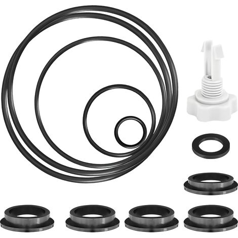 12 Pièces Kit de Joints pour Pompe à Sable, Joint Pompe Piscine 25013, Joint Torique Filtre à Sable en Caoutchouc, pour Pompes Filtration (1/5)