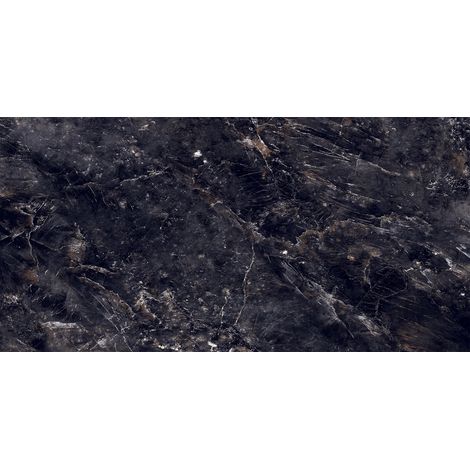 Mexen Rokocha Gres nero lucido rettificato G1, piastrella pavimento-parete 120 x 60 cm, alta lucentezza - TL205-120-060-01 (1/5)