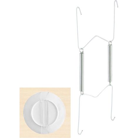 Appendipiatti a molla Per piatti da Ø 22 a 26 cm.