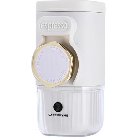 Expresso manuel 15bar, 12,5x7,3x6cm, noir/blanc, capsules/moulu (1/5)