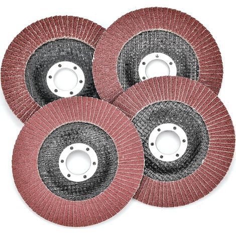 10 Lamellenscheiben Ø 125 mm x 22 mm Körnung 80 Lamellenscheiben Schleifscheiben zum Entgraten, Entrosten, Polieren, Feinbearbeiten (1/5)