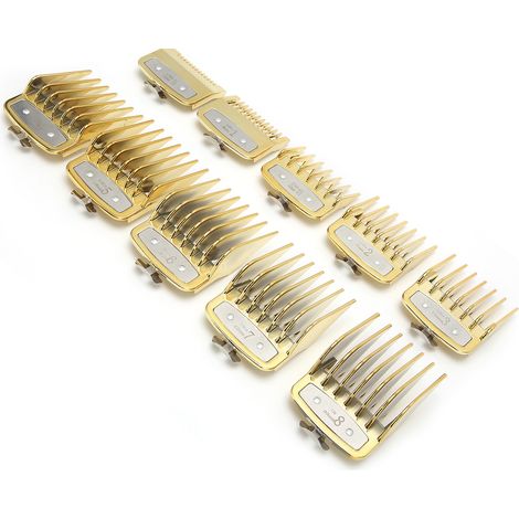 Lot de 10 peignes de guidage de rechange pour tondeuse électrique professionnelle, couleur or (1/5)