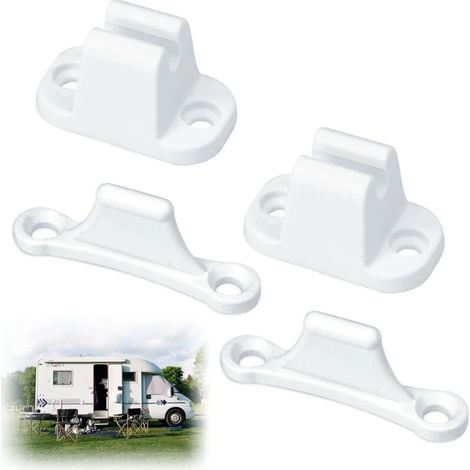 Serrure Porte pour Camping Car et Caravane Compatible Trous de Montage Accessoires Blanche Compartime 2 pcs 35 mm 48 mm (1/5)