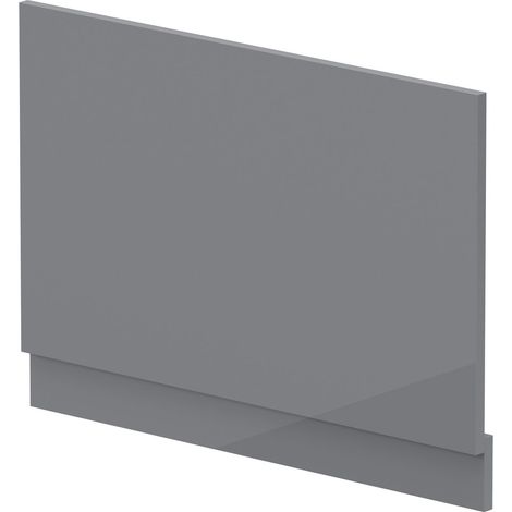 800mm Bath MDF End Panel & Plinth - Gloss Cloud Grey