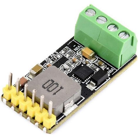 Mini-module abaisseur DC-DC, entrée à large plage de tension 5-36 V, configurable, sortie de régulation de tension abaisseuse 3,3 V ou 5 V, 4 A avec bornes (1/4)