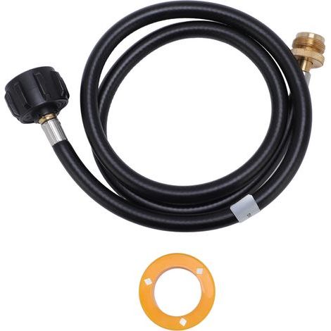 Garosa Tuyau d'extension de Gaz, Tuyau en Caoutchouc Haute Pression, Connectez des Appareils de 1 LB à des Réservoirs de 20 LB, Idéal pour Les Grils et Les Radiateurs Portables (6 Pieds) (1/5)