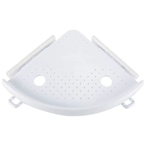 BUNTHAUS étagère d\\'angle de salle de bain Caddy de Douche à ventouse de bain de stockage de support mural d\\'angle Shampooing Douche de cuisine support de rangement organiseur (1/5)