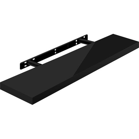 WOLTU Étagère Murale, Tablette Murale Panneau de Bois, Étagère Flottante, Étagère à Livres, 80x22, 9x3, 8cm, Nior RG9480sz (1/4)