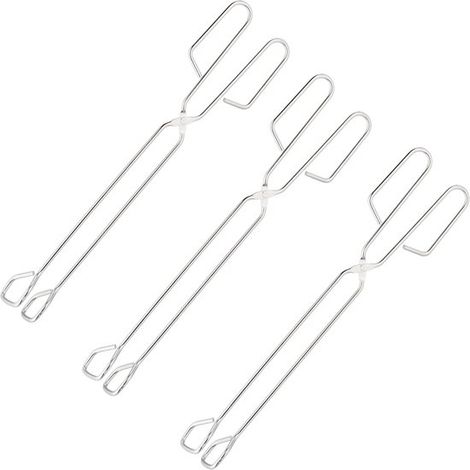Set di 3 pinze per griglia, pinze per carne, pinze da portata, pinze per barbecue, 31 cm (1/5)
