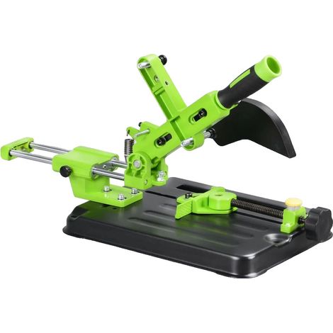 Support de meuleuse d'angle, angle de coupe réglable, base robuste, Chocolat (1/2)