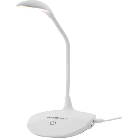 Tischlampe Strend Pro, LED, Lichtintensitätswahl, USB, 2 W, weiß (1/5)