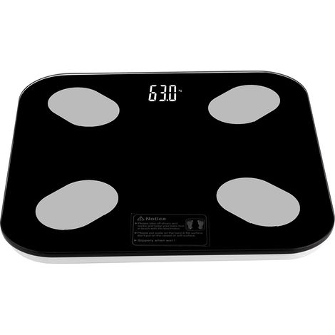 Balance connectée électronique LCD noire 180 kg pour la maison (1/5)