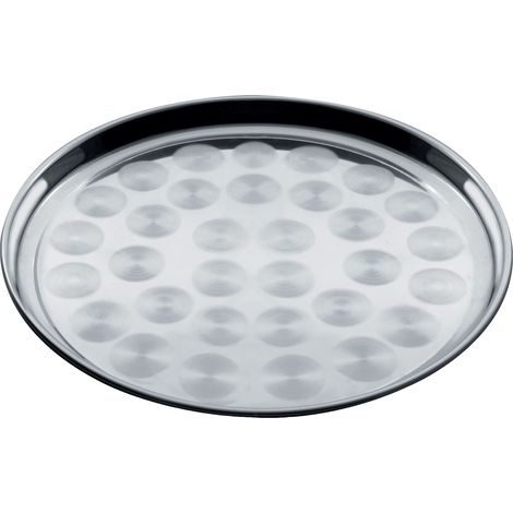 Salvinelli Vassoio Tondo da Bar D 35 Cm Acciaio
