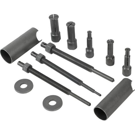 Kit d'extraction de roulement intérieur de moto, ensemble d'outils de retrait d'extracteur de roulements internes avec clips ouverts de 5 tailles (9-23 mm). (1/5)
