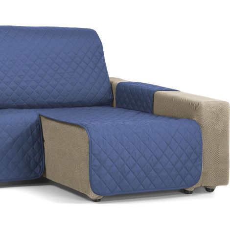 Housse de Chaise Longue rembourrée Ambar, 240 cm, Bleu (1/5)