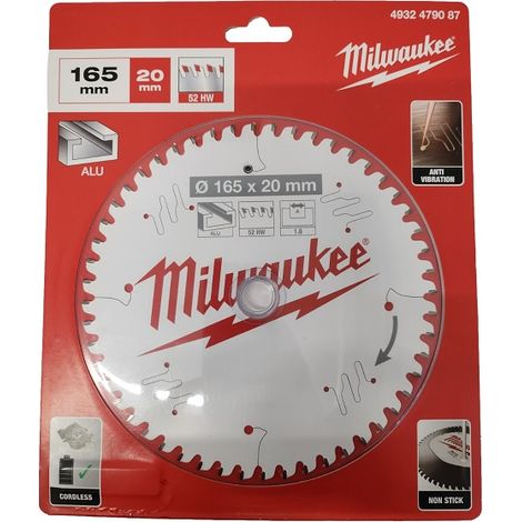 Milwaukee Kreissäge 165x20x2,2x52z Aluminium (1/5)