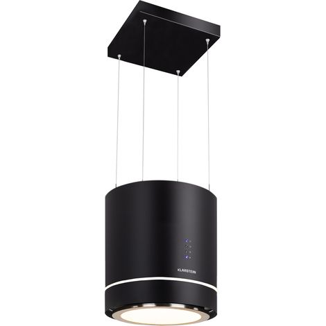 Tron Ambience Inselabzugshaube Ø38cm Umluft 540m³/h LED schwarz (1/5)