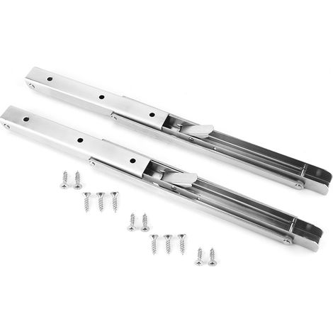 Klappbares dreieckiges Wandregal mit Edelstahlhalterung - 2er-Set (16 Zoll) (1/5)