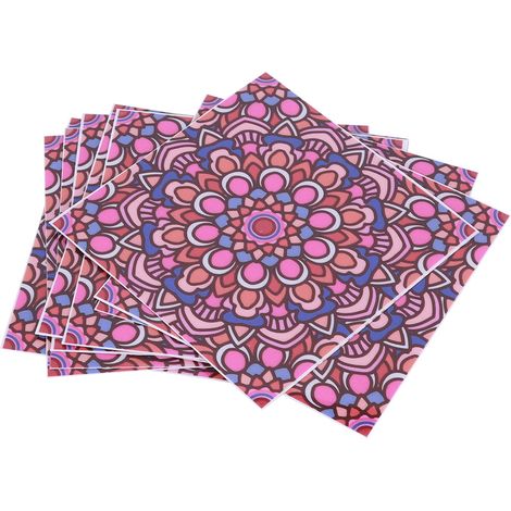 10-teiliges Set wasserdichter, rutschfester Boden- und Wandfliesenaufkleber für Küche und Bad, 10 x 10 cm (1/5)