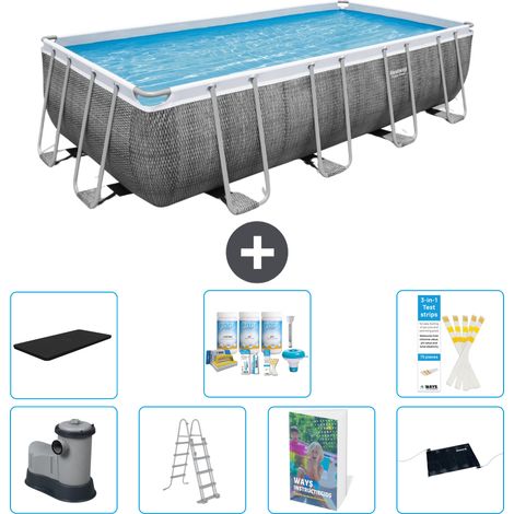 Bestway Power Steel Rechteckig - 549x274x122 cm - 8-teilig S632