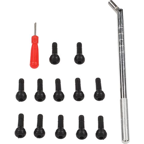 Kit de 14 pièces pour valves de pneus, outil d'installation à tête unique, pour camping-cars, vélos, voitures électriques et SUV (1/5)
