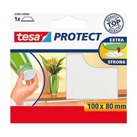 tesa Patin en feutre blanc (L x l) 100 mm x 80 mm 1 pc(s) (1/2)
