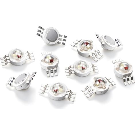 Lot de 10 Puces LED Haute Puissance RVB 3W 6 Broches (1/5)