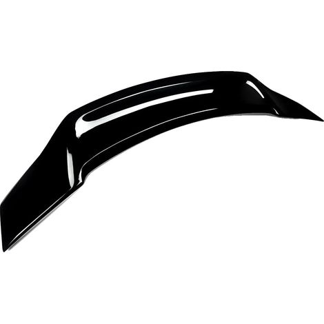 Alerón trasero, plástico ABS de alta calidad, estilo Renntech, negro brillante. (1/2)