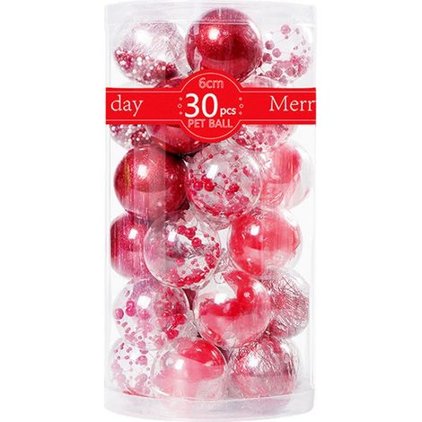 Boules de Noël décoratives avec décorations délicates en peluche (1/5)
