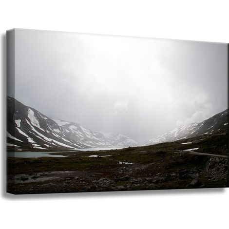 Leinwanddruck Natur Tal Berge 60x40 cm