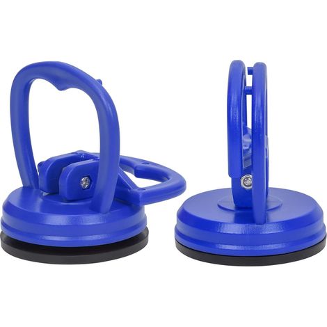 Ventouse pour retirer l'écran LCD, les petites bosses de voiture, soulever du granit, etc. - Lot de 2, bleu (1/5)