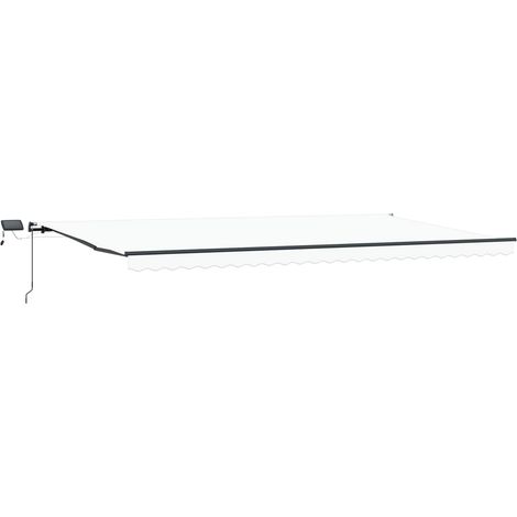 Maison Exclusive - Einziehbare Markise Weiß 600 x 300 cm Stoff