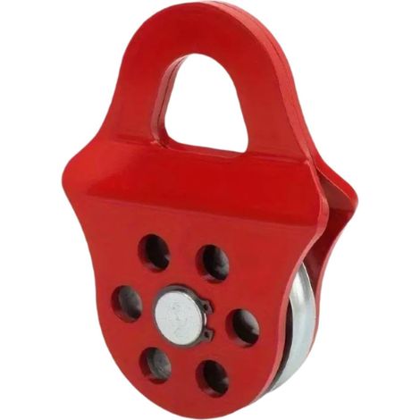 Poulie Escalade 4T , Poulie de Mouflage , Câbles Jusqu'à 12 mm Diamètre,Palan à Câble,Treuil Guide Câble , Oulies de Levage (1/5)