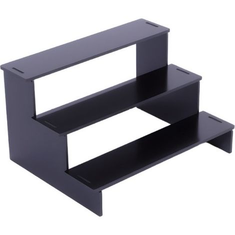 Soporte de exhibición de acrílico de 3 capas - 7 cm - Negro (1/5)