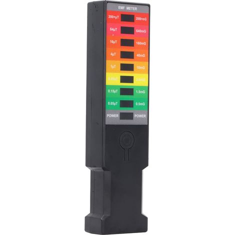 Détecteur portatif portatif de rayonnement de champ électromagnétique de mètre d'emf avec l'indicateur LED de couleur pour l'intérieur extérieur. (1/5)