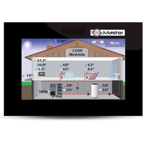 Tech ST-281 Thermostat Weiß mit Farb-Touchscreen (1/4)