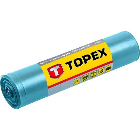 Sacchi per rifiuti resistenti da 80 L, 100 micron (1/2)